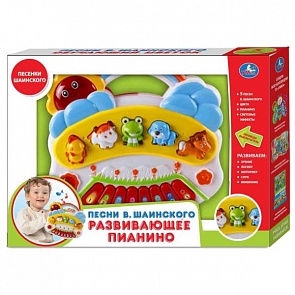 Пианино с песнями В. Шаинского и стихами М. Дружининой, свет и звук (Умка, B1338601-R (72)sim)